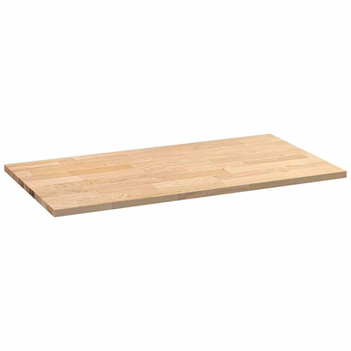 vidaXL πάγκος εργασίας κουζίνας 120x63,5x2,7 εκ. στερεό δρυς ορθογώνιο