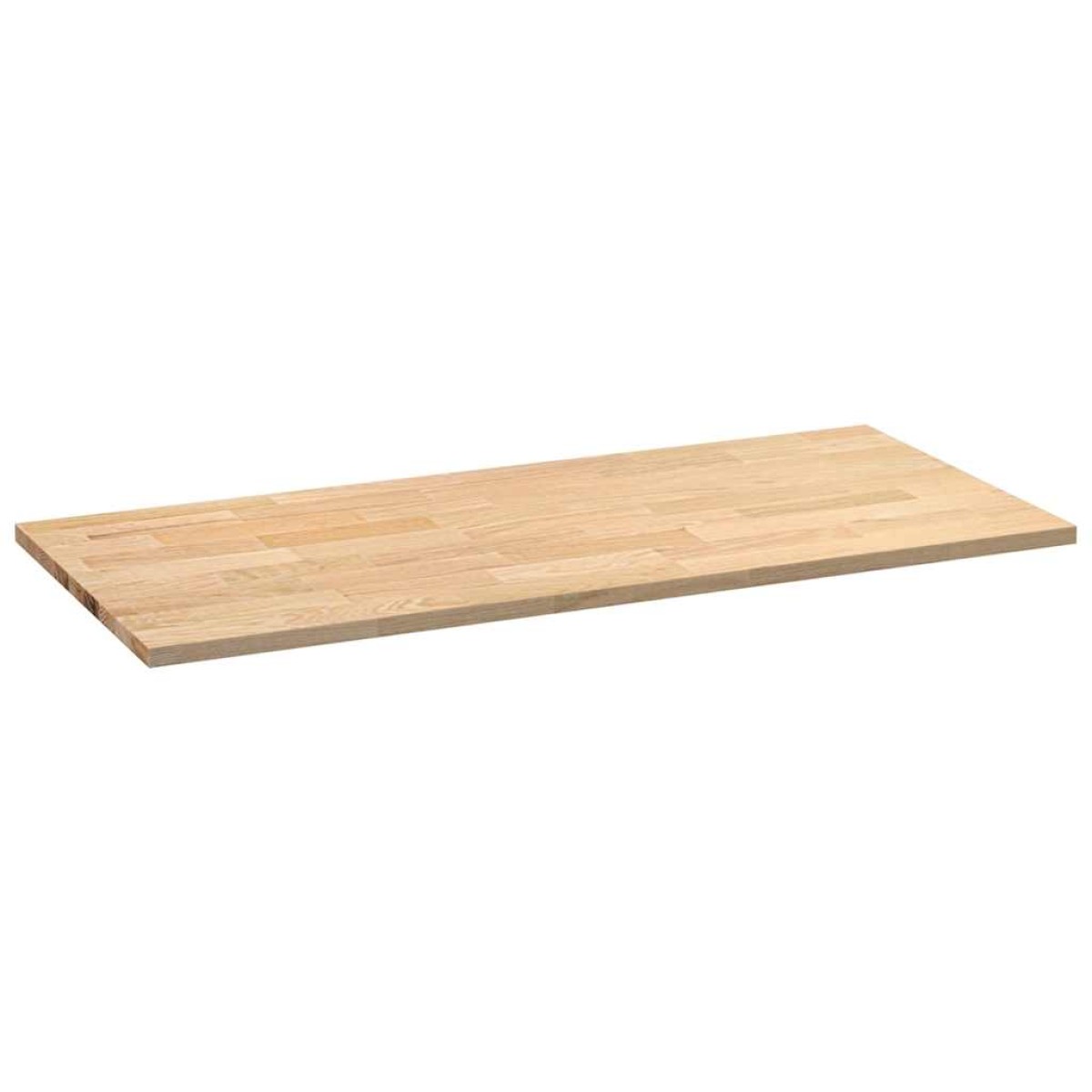 vidaXL πάγκος εργασίας κουζίνας 140x63,5x2,7 εκ. στερεό δρυς ορθογώνιο