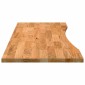 vidaXL Επιφάνεια Τραπεζιού Ορθογώνιος 140x60x2,5 εκ. Μασίφ Ξύλο Δρυός