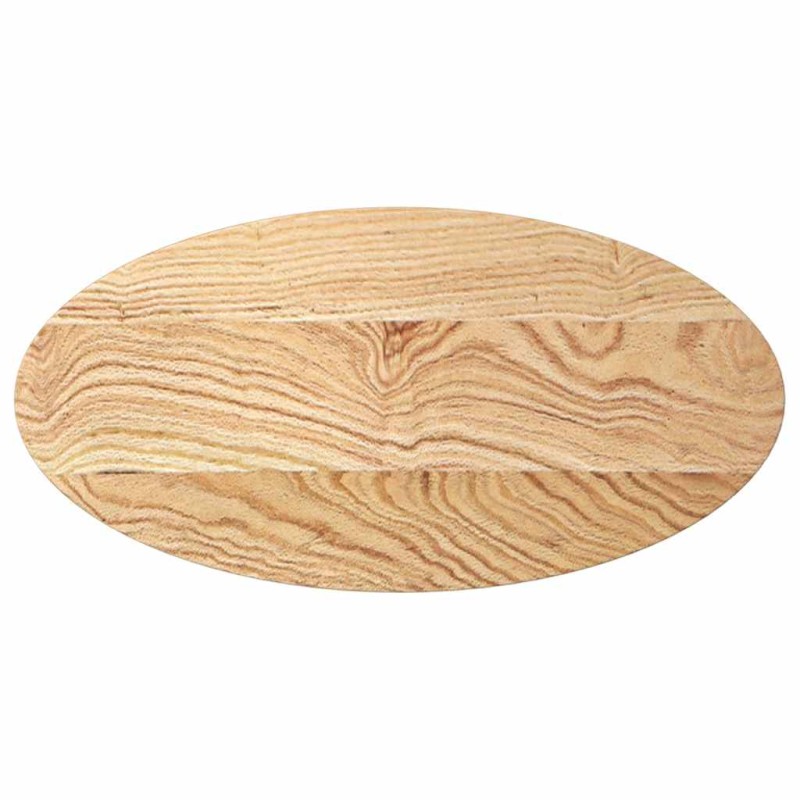vidaXL Επιτραπέζια επιφάνεια 80x40x2 cm μασίφ ξύλο δρυς οβάλ