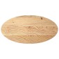vidaXL Επιτραπέζια επιφάνεια 100x50x2 cm μασίφ ξύλο δρυς οβάλ