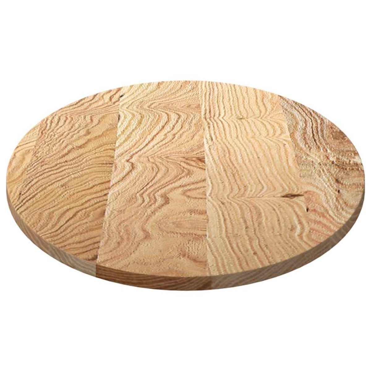 vidaXL Επιφάνεια Τραπεζιού Οβάλ 120x60x2 εκ. από Μασίφ Ξύλο Δρυός