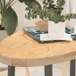 vidaXL Επιτραπέζια επιφάνεια 100x50x4 εκ. από Μασίφ Ξύλο Δρυός Οβάλ