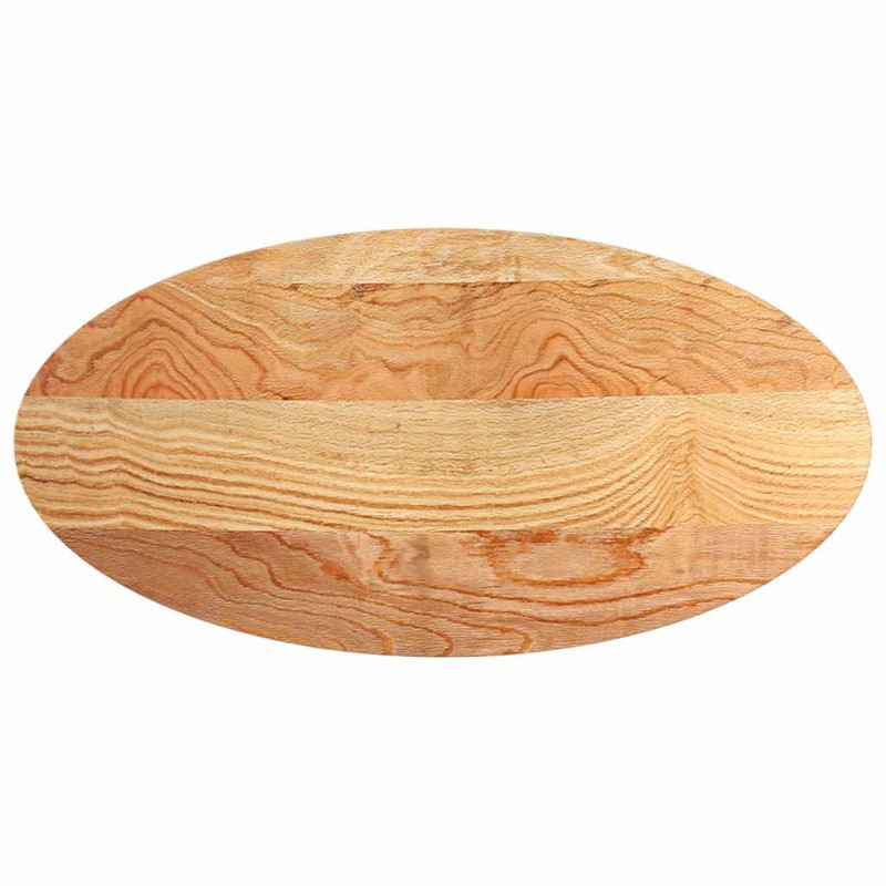 vidaXL Επιτραπέζια επιφάνεια Ανοιχτό Καφέ 120x60x2 εκ. Ξύλο Δρυός Οβάλ