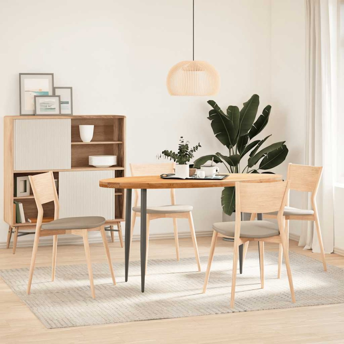 vidaXL Επιτραπέζια επιφάνεια Ανοιχτό Καφέ 140x60x4 εκ. Ξύλο Δρυός Οβάλ
