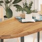 vidaXL Επιτραπέζια επιφάνεια Ανοιχτό Καφέ 140x60x4 εκ. Ξύλο Δρυός Οβάλ