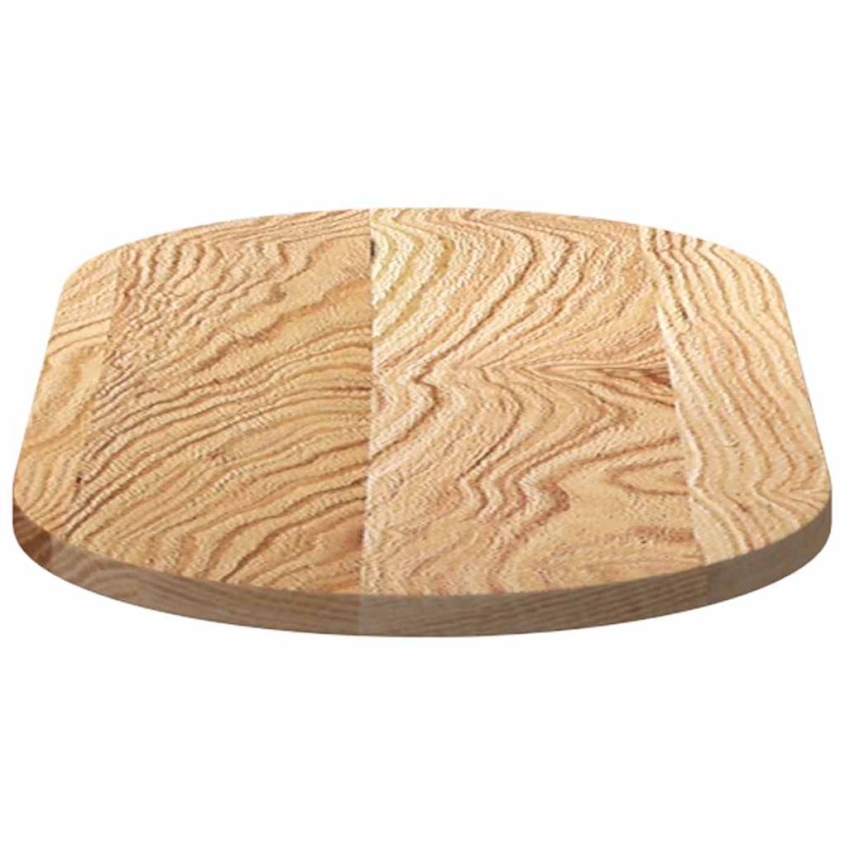 vidaXL Επιτραπέζια επιφάνεια 80x40x2 cm μασίφ ξύλο δρυς οβάλ