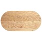 vidaXL Επιτραπέζια επιφάνεια 100x50x2 cm μασίφ ξύλο δρυς οβάλ