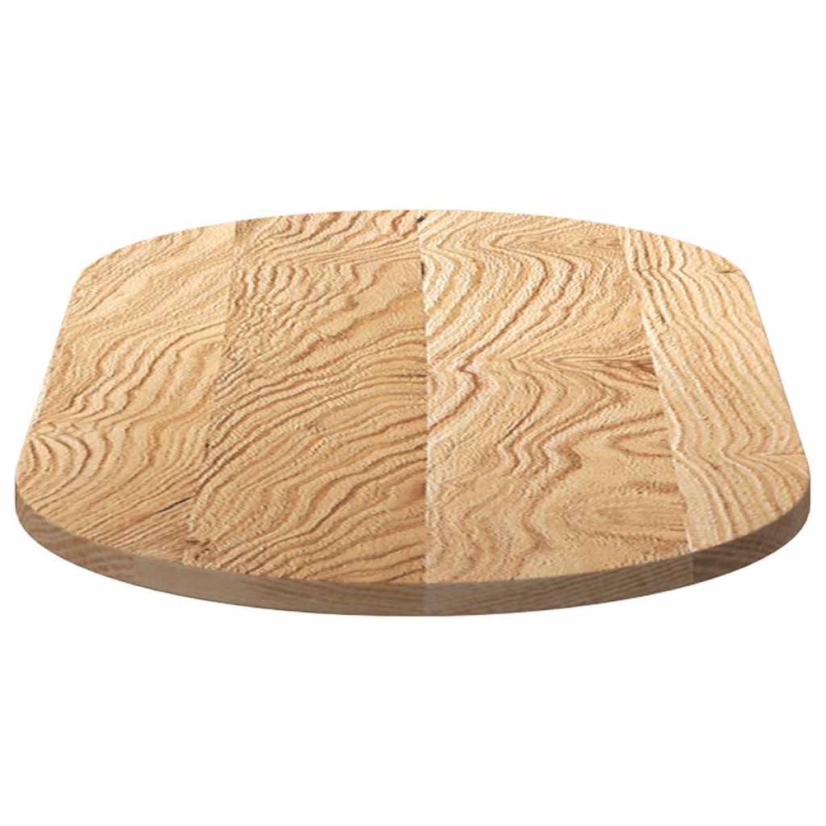 vidaXL Επιτραπέζια επιφάνεια 100x50x2 cm μασίφ ξύλο δρυς οβάλ