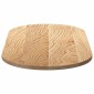 vidaXL Επιτραπέζια επιφάνεια 100x50x2 cm μασίφ ξύλο δρυς οβάλ