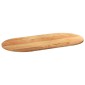 vidaXL Επιτραπέζια επιφάνεια Ανοιχτό Καφέ 120x60x2 εκ. Ξύλο Δρυός Οβάλ