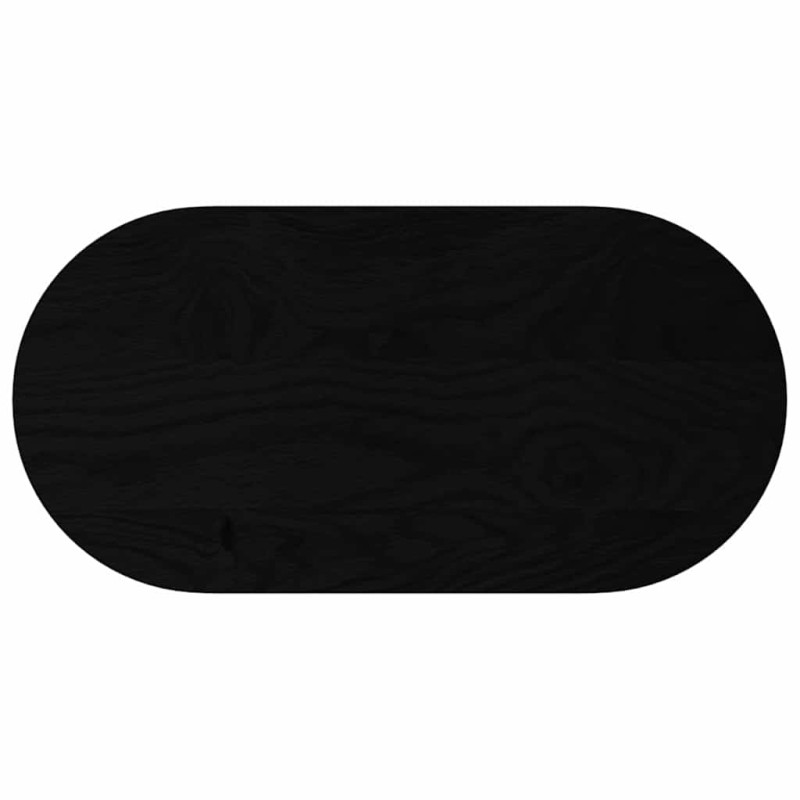 vidaXL Επιτραπέζια επιφάνεια Σκούρο Καφέ 80x40x2 εκ. Ξύλο Δρυός Οβάλ