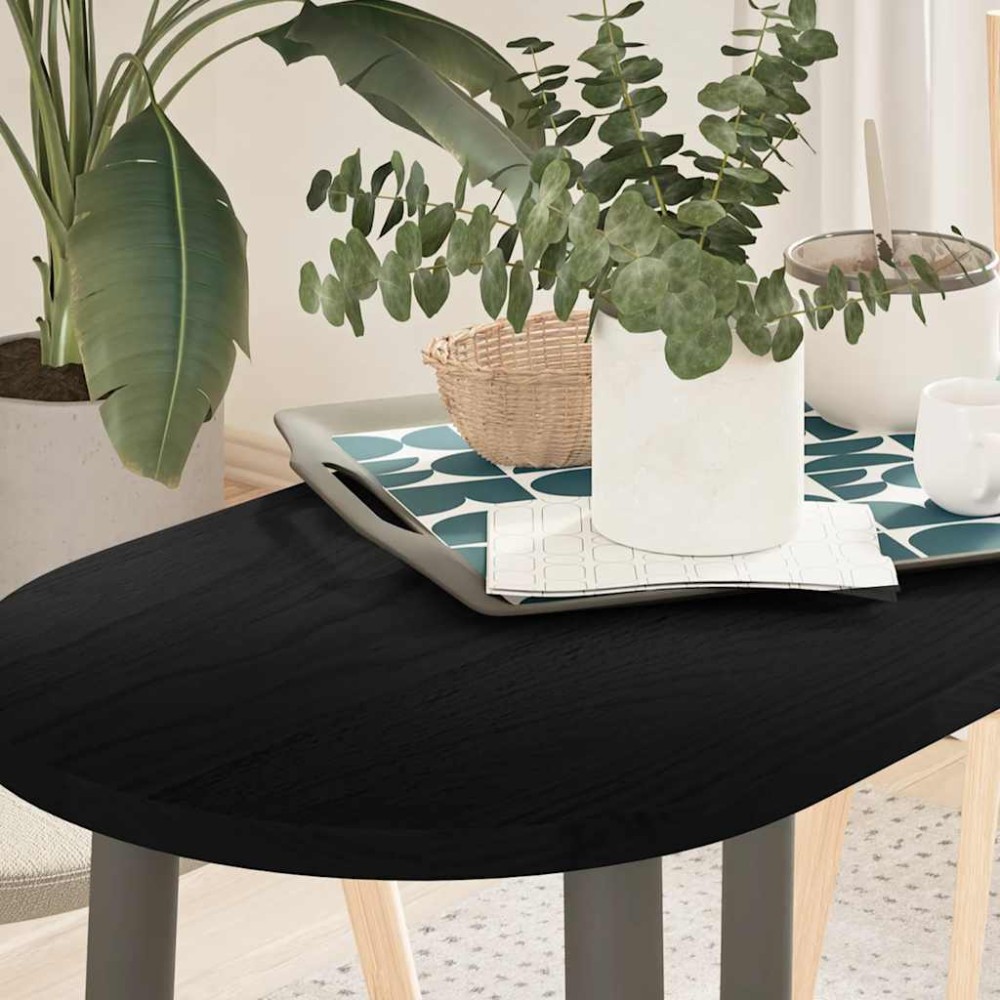 vidaXL Επιτραπέζια επιφάνεια Σκούρο Καφέ 80x40x2 εκ. Ξύλο Δρυός Οβάλ
