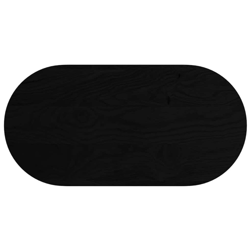 vidaXL Επιτραπέζια επιφάνεια Σκούρο Καφέ 100x50x2 εκ. Ξύλο Δρυός Οβάλ
