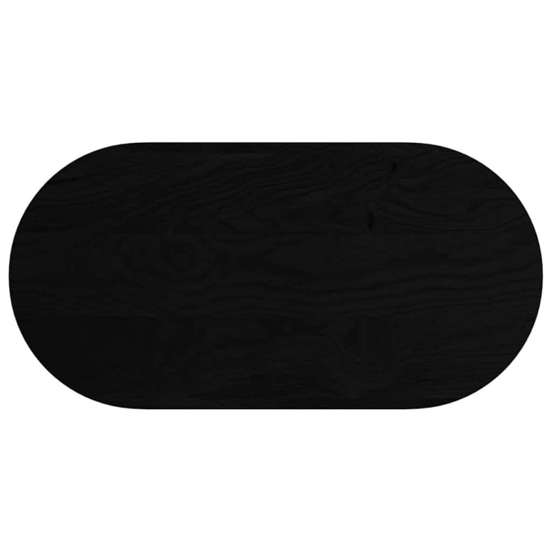 vidaXL Επιτραπέζια επιφάνεια Σκούρο Καφέ 100x50x2 εκ. Ξύλο Δρυός Οβάλ
