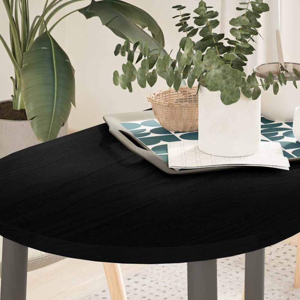 vidaXL Επιτραπέζια επιφάνεια Σκούρο Καφέ 100x50x2 εκ. Ξύλο Δρυός Οβάλ