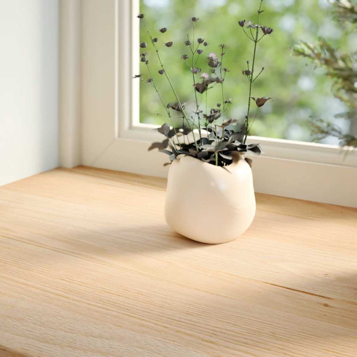 vidaXL Περβάζια παραθύρων 2 τεμ. 120x30x2 εκ. Ακατέργαστο Μασίφ Δρυός
