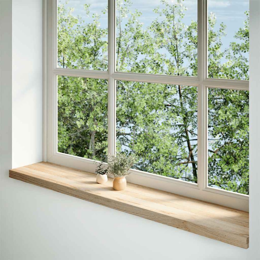vidaXL Περβάζια παραθύρων 2 τεμ. 140x30x2 εκ. Ακατέργαστο Μασίφ Δρυός