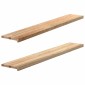 vidaXL Περβάζια παραθύρων 2 τεμ. 160x30x2 εκ. Ακατέργαστο Μασίφ Δρυός