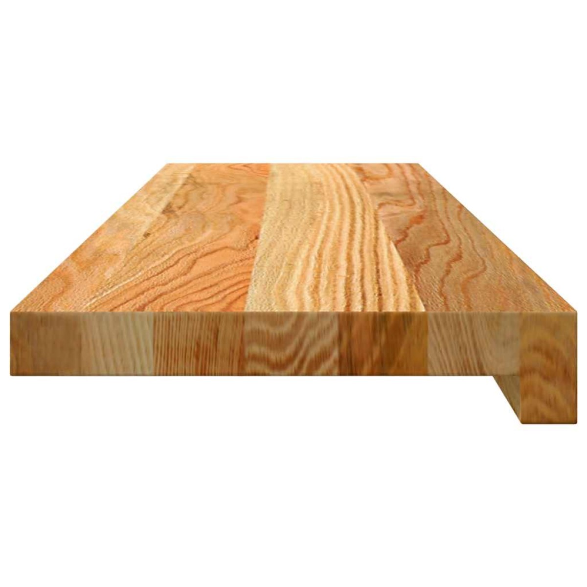 vidaXL Περβάζια παραθύρων 2 τεμ. Αν. Καφέ 80x20x2 εκ. Μασίφ Ξύλο Δρυός