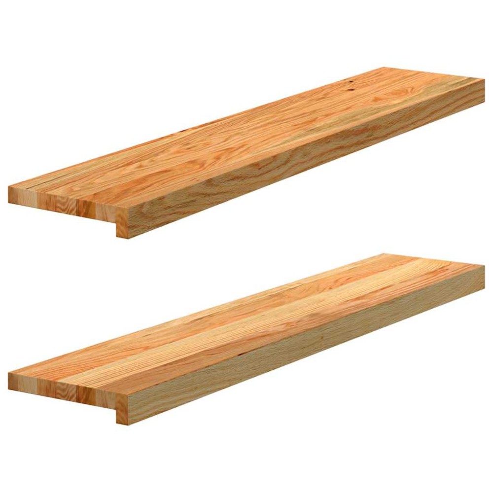 vidaXL Περβάζια παραθύρων 2 τεμ. Αν. Καφέ 100x20x2εκ. Μασίφ Ξύλο Δρυός