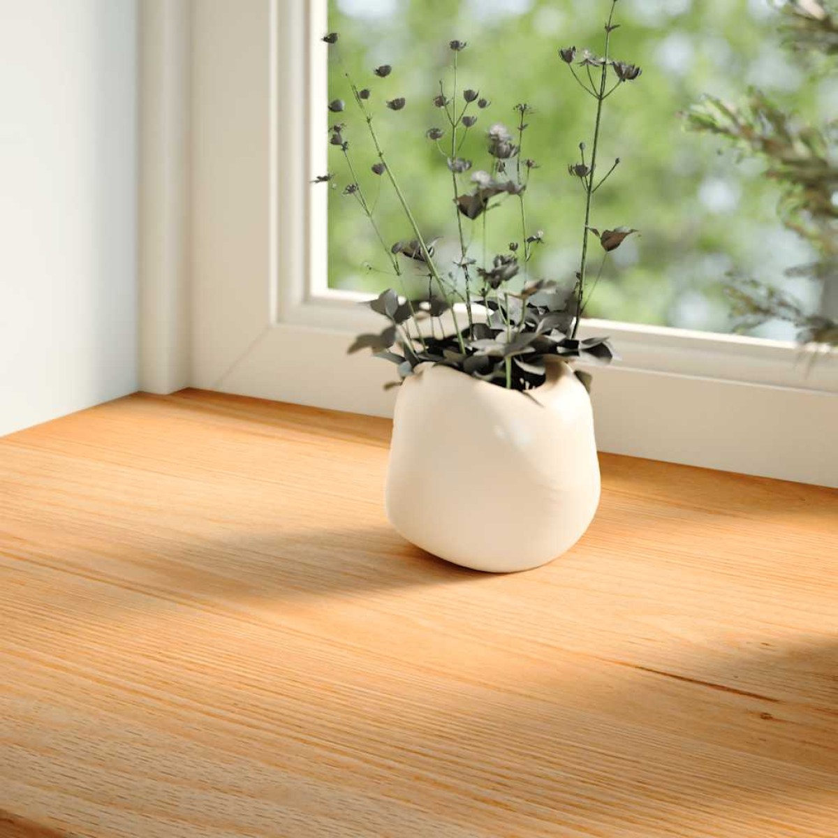 vidaXL Περβάζια παραθύρων 2 τεμ. Αν. Καφέ 160x25x2εκ. Μασίφ Ξύλο Δρυός