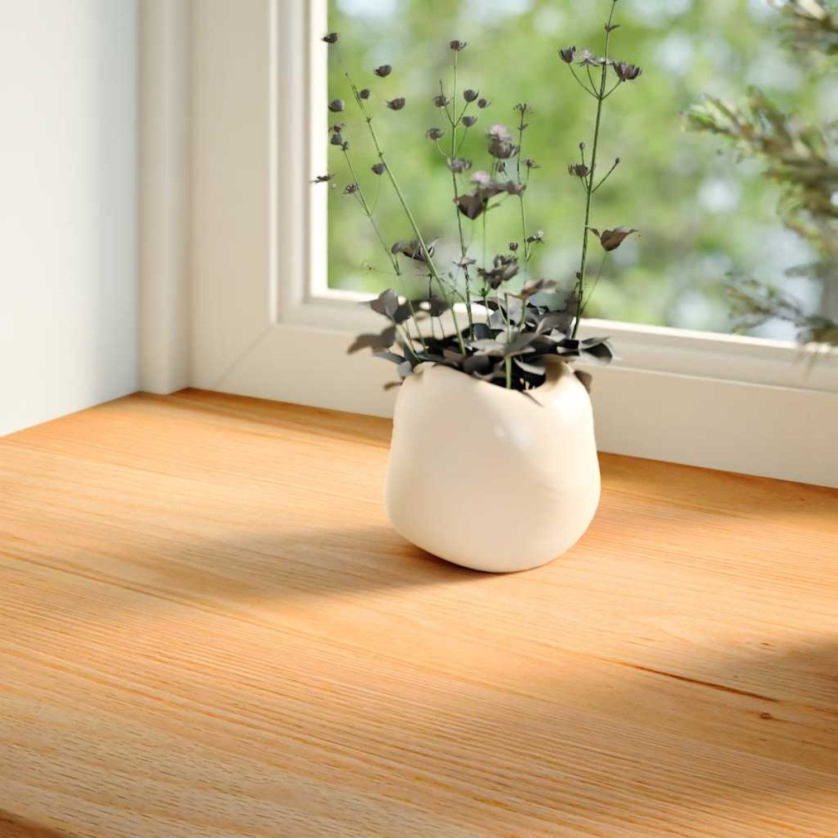 vidaXL Περβάζια παραθύρων 2 τεμ. Αν. Καφέ 80x30x2 εκ. Μασίφ Ξύλο Δρυός