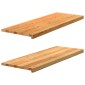 vidaXL Περβάζια παραθύρων 2 τεμ. Αν. Καφέ 110x40x2εκ. Μασίφ Ξύλο Δρυός