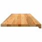 vidaXL Περβάζια παραθύρων 2 τεμ. Αν. Καφέ 120x40x2εκ. Μασίφ Ξύλο Δρυός