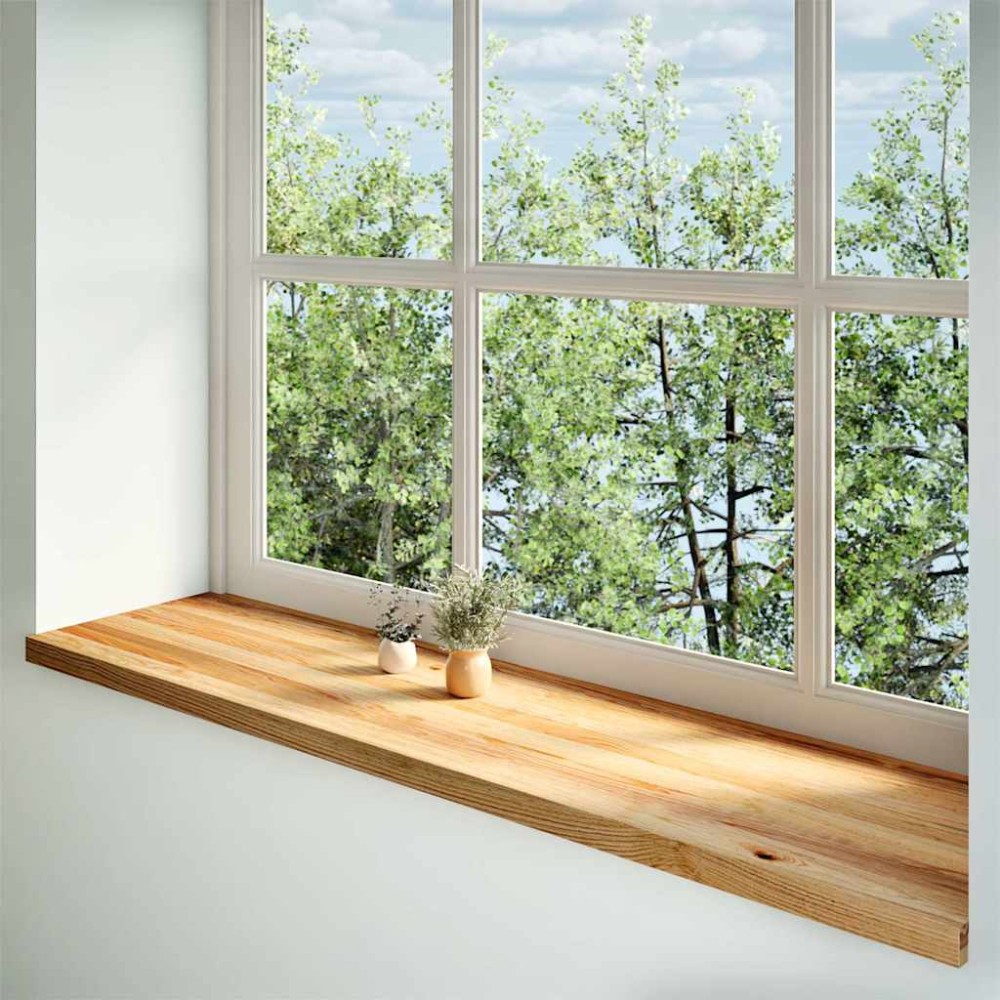 vidaXL Περβάζια παραθύρων 2 τεμ. Αν. Καφέ 160x40x2εκ. Μασίφ Ξύλο Δρυός