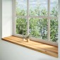 vidaXL Περβάζια παραθύρων 2 τεμ. Αν. Καφέ 160x40x2εκ. Μασίφ Ξύλο Δρυός