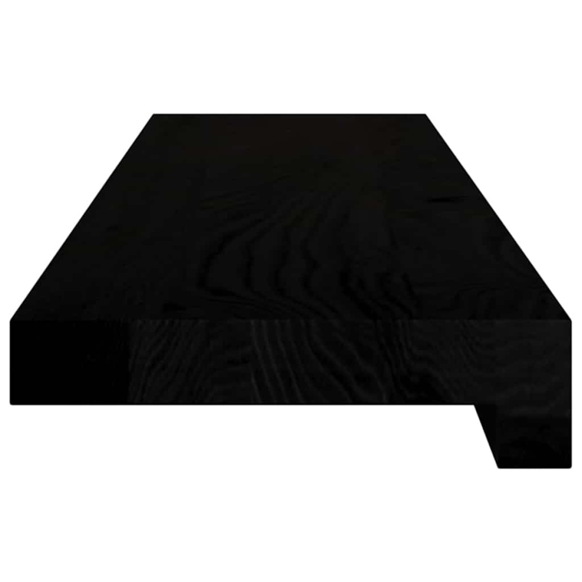 vidaXL Περβάζια παραθύρων 2 τεμ. Καφέ-Μαύρο 80x15x2 εκ. Μασίφ Ξύλο Δρυός