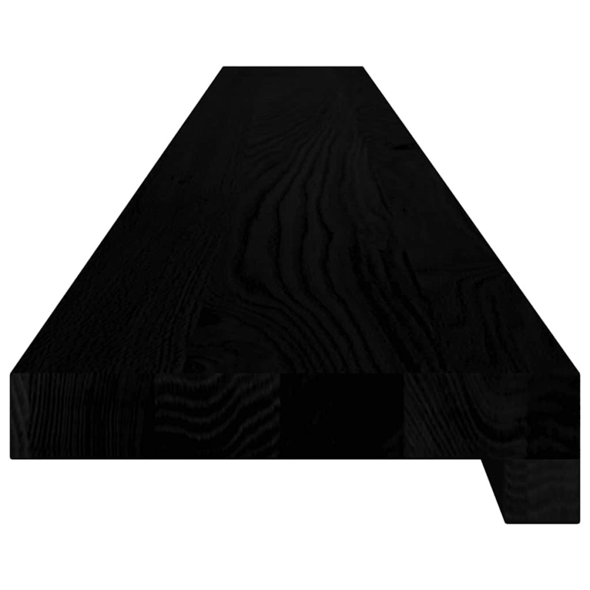 vidaXL Περβάζια παραθύρων 2 τεμ. Καφέ-Μαύρο 140x15x2εκ. Μασίφ Ξύλο Δρυός