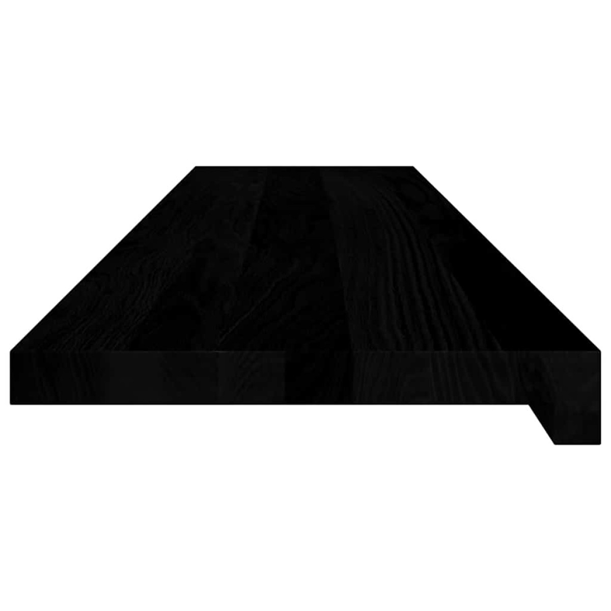 vidaXL Περβάζια παραθύρων 2 τεμ. Καφέ-Μαύρο 110x25x2εκ. Μασίφ Ξύλο Δρυός