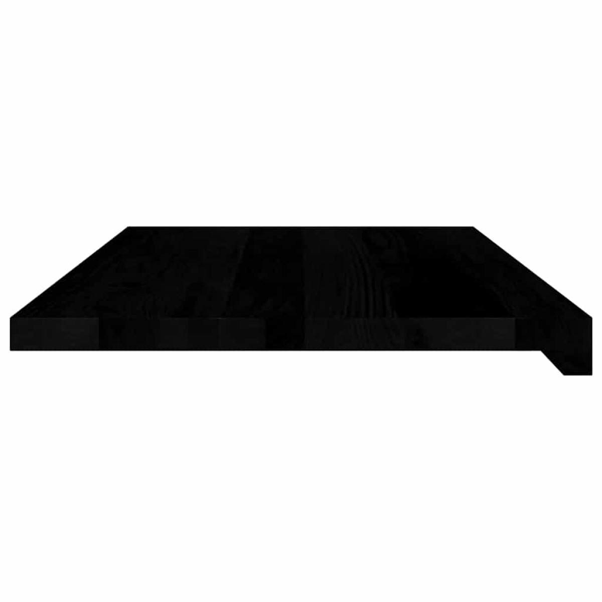 vidaXL Περβάζια παραθύρων 2 τεμ. Καφέ-Μαύρο 70x40x2 εκ. Μασίφ Ξύλο Δρυός