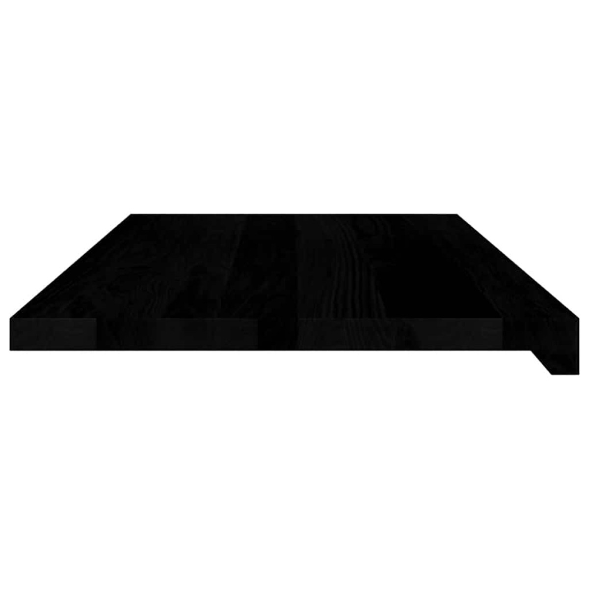vidaXL Περβάζια παραθύρων 2 τεμ. Καφέ-Μαύρο 80x40x2 εκ. Μασίφ Ξύλο Δρυός
