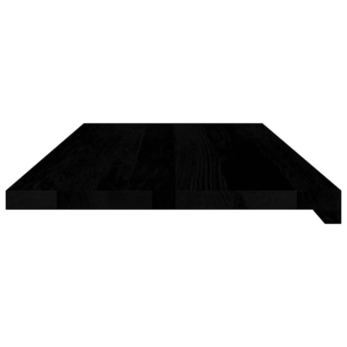 vidaXL Περβάζια παραθύρων 2 τεμ. Καφέ-Μαύρο 90x40x2 εκ. Μασίφ Ξύλο Δρυός