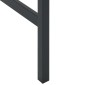 vidaXL Τραπέζι Μπαρ Μαύρο 50x50x110 εκ. από Ατσάλι με Ηλ. Βαφή Πούδρας