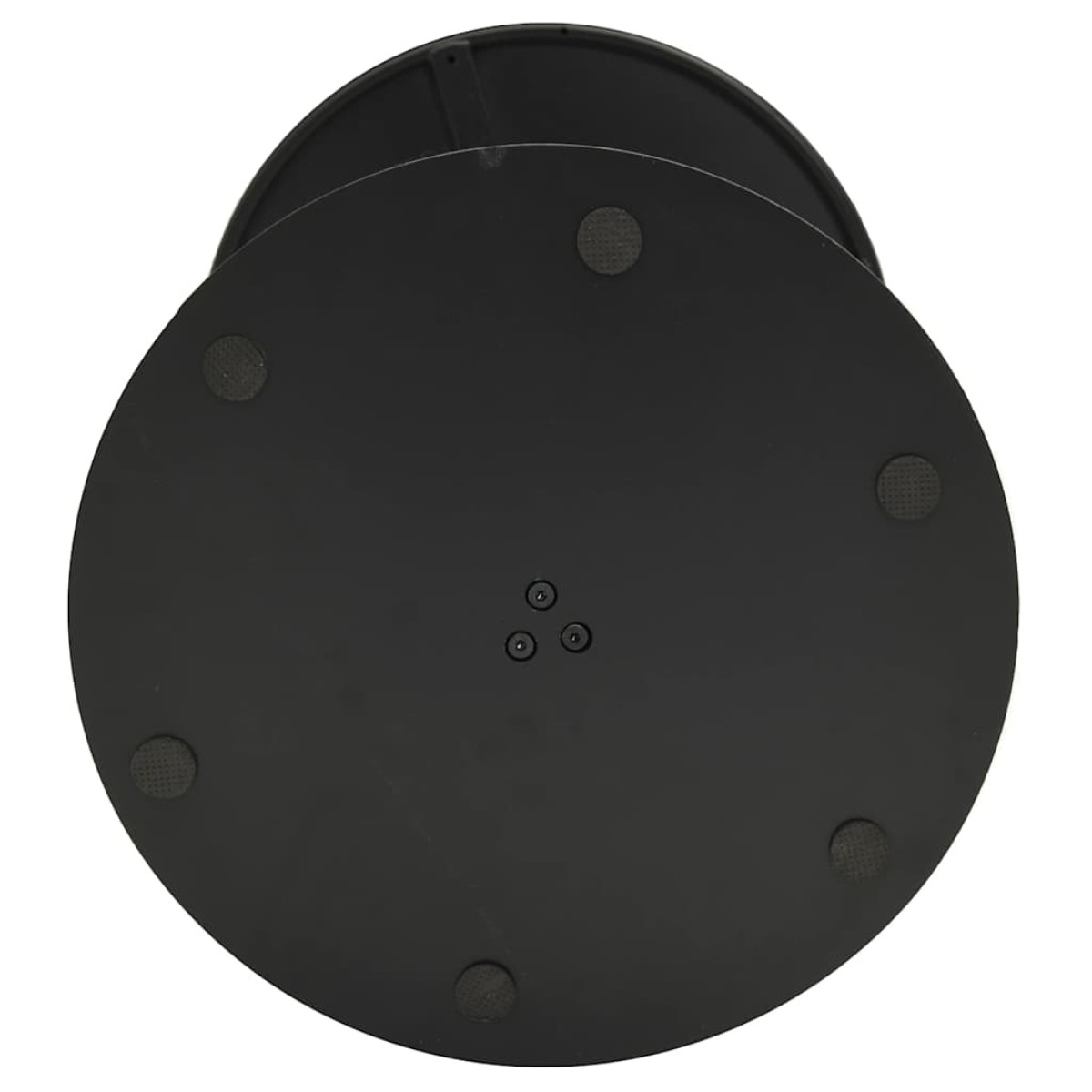 vidaXL Τραπέζι Κήπου Στρογγυλό Μαύρο Ø60x105 εκ. Ατσάλινο