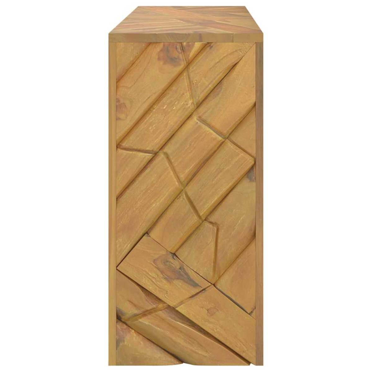 vidaXL Τραπέζι κονσόλας 110x35x75 cm από μασίφ ξύλο τικ