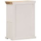 vidaXL Ντουλάπι Λευκό και Καφέ 55x30x73 εκ. Μασίφ Ακατεργ. Ξύλο Μάνγκο