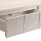 vidaXL Τραπέζι Κονσόλα Λευκό 110x35x75 εκ. Μασίφ Ξύλο Μάνγκο