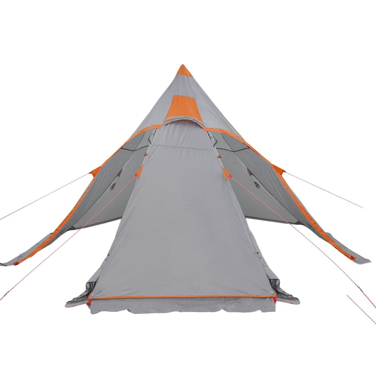vidaXL Σκηνή Κάμπινγκ Tipi 5 Ατόμων Αδιάβροχη Γκρι