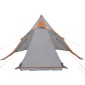 vidaXL Σκηνή Κάμπινγκ Tipi 5 Ατόμων Αδιάβροχη Γκρι