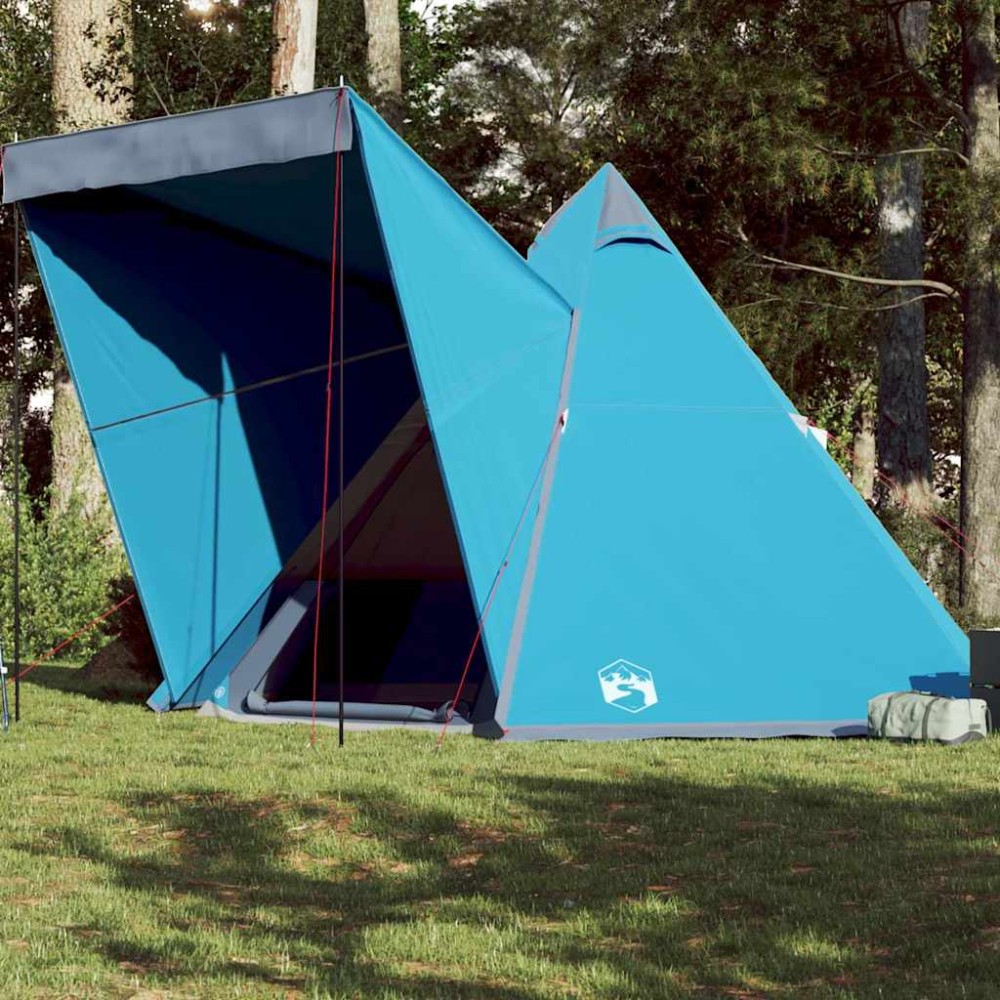 vidaXL Σκηνή Οικογενειακή Tipi 6 Ατόμων Αδιάβροχη Μπλε
