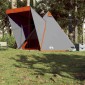 vidaXL Σκηνή Οικογενειακή Tipi 6 Ατόμων Αδιάβροχη Γκρι/Πορτοκαλί