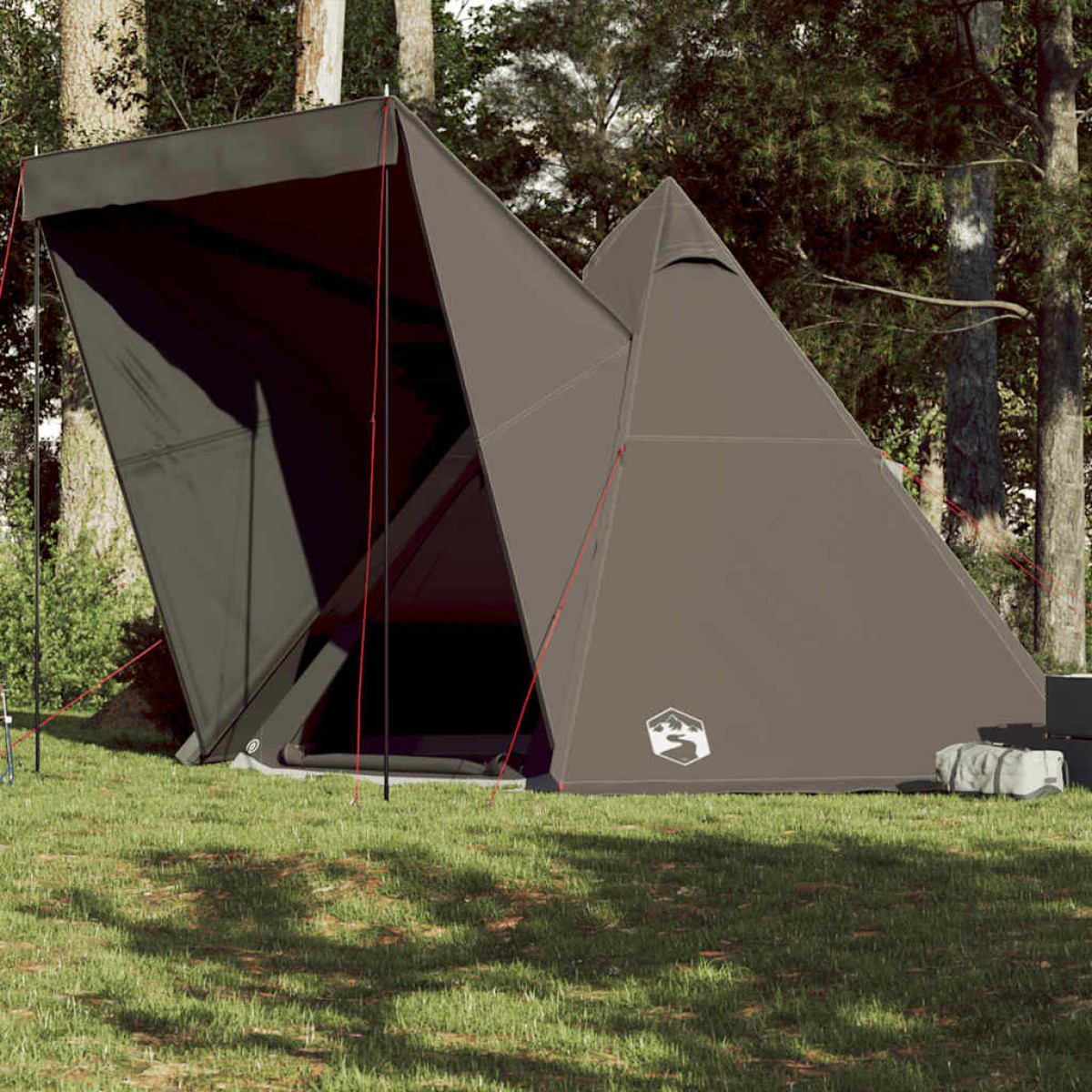 vidaXL Σκηνή Οικογενειακή Tipi 6 Ατόμων Αδιάβροχη Καφέ