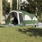 vidaXL Σκηνή Οικογενειακή Τούνελ 8 Ατόμων Αδιάβροχη Πράσινη