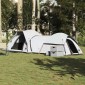 vidaXL Σκηνή Κάμπινγκ 5 Ατόμων Διάβροχη Λευκή Ύφασμα Συσκότισης