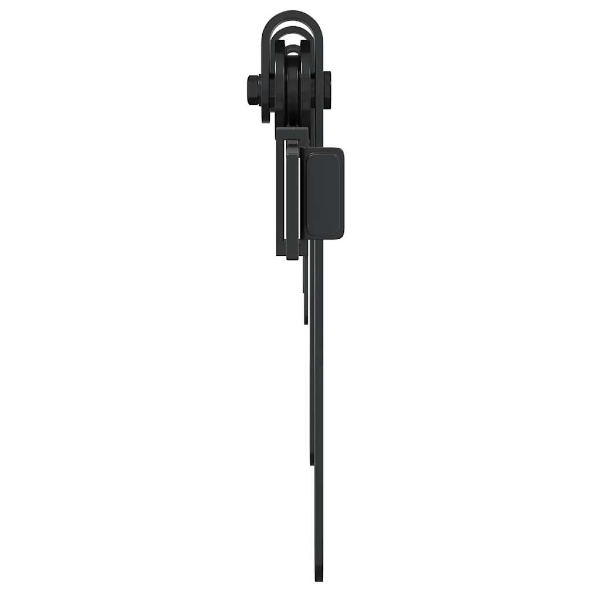 vidaXL Κιτ συρόμενης ντουλάπας 152 cm Ανθρακούχο ατσάλι
